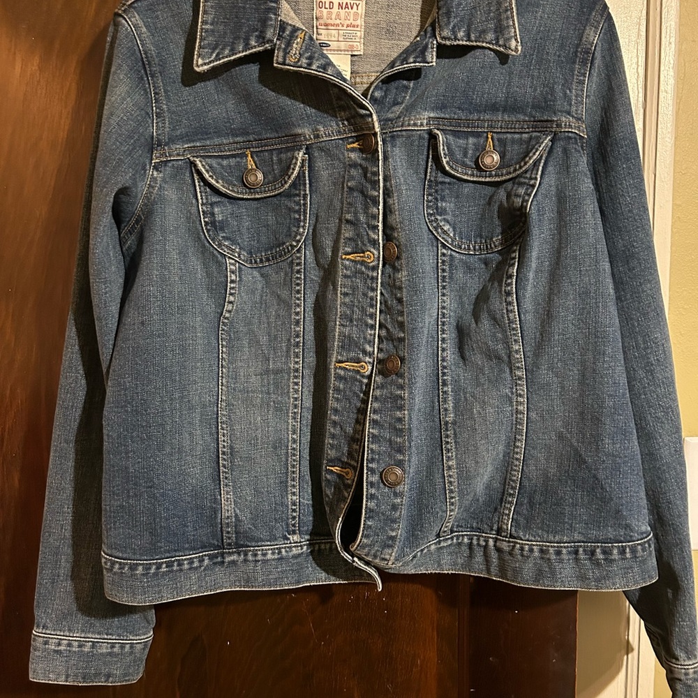 Old Navy 1X women’s stretch jean jacket